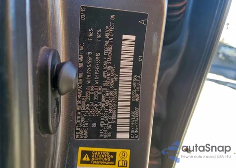 2015 Toyota Highlander Limited z USA, uszkodzony, nr VIN 5TDDKRFH5FS150964